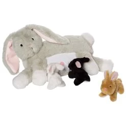 Manhattan Toy Nursing Nola Rabbit -Kids Toys Store 156740 Nursing Rabbit Plush 59