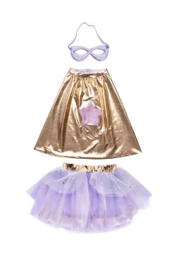 Super-duper Tutu, Cape & Mask, Metallic Rose Gold & Lilac -Kids Toys Store 2 36210104 8df8 4f77 85af cd2d5ae14de7