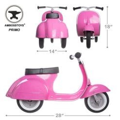 PRIMO Ride On Kids Toy Classic | Pink -Kids Toys Store Bd9fmitU