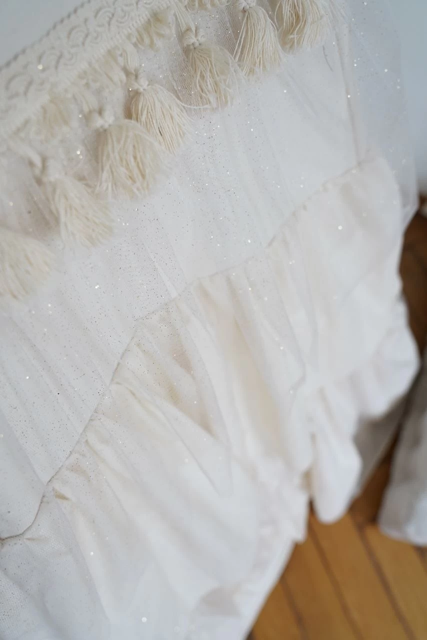 Boho Teepee Tent With Frills And Embroidery 7 Boho Teepee Tent With Frills And Embroidery - Image 5