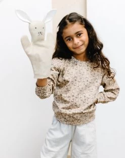 Bunny Crew Neck Long Sleeve Organic Cotton Shirt -Kids Toys Store EQ9A2926 d84fd68d ea4a 49b6 a2a5 d0a99b62297e