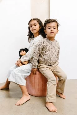 Bunny Crew Neck Long Sleeve Organic Cotton Shirt -Kids Toys Store EQ9A3045