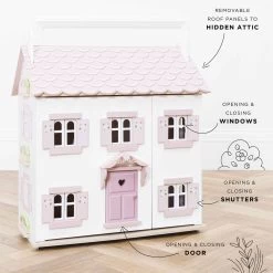 Sophie's Wooden Dolls House 12 Sophie's Wooden Dolls House -Kids Toys Store H104 sophies house dolls house play features