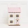 Roseheart Wooden Dolls House 1 Roseheart Wooden Dolls House -Kids Toys Store H124 rose heart wooden dolls house front view with background