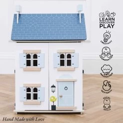 Sky Wooden Dolls House -Kids Toys Store H127 sky dolls house front view