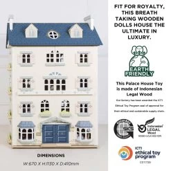 Palace Wooden Dolls House -Kids Toys Store H152 palace dolls house specifications