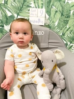 Ozzy Elephant Muslin Knotted Soft Doll -Kids Toys Store IMG 2358