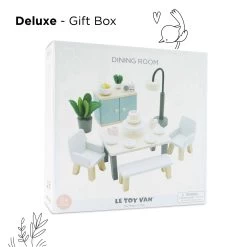 Wooden Dolls House Dining Room 10 Wooden Dolls House Dining Room -Kids Toys Store ME056 dining room dolls house furniture packaging