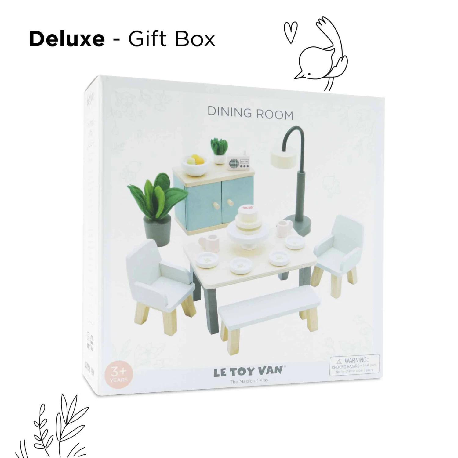 Wooden Dolls House Dining Room 5 Wooden Dolls House Dining Room - Image 3