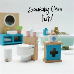 Wooden Dolls House Bathroom Furniture 12 Wooden Dolls House Bathroom Furniture -Kids Toys Store ME060 Bathroom Amazon Listing 2023 05