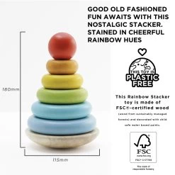Rainbow Stacking Tower -Kids Toys Store PL011 rainbow stacker specifications