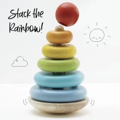 Rainbow Stacking Tower -Kids Toys Store PL011 rainbow stacker stack the tower