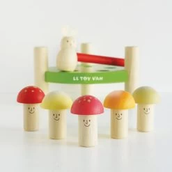 Woodland Mushroom Hammer Game -Kids Toys Store PL092 hammer game mushroom in a line