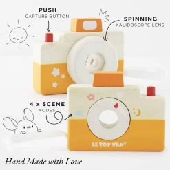 Kids Toys Store -Kids Toys Store PL115 orange party camera with scene mode settings pretend play