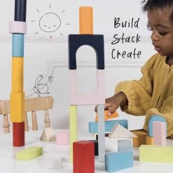 Colourful Building Blocks -Kids Toys Store PL135 building blocks girl stacking blocks