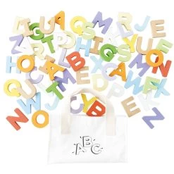 Wooden Alphabet Set & Bag -Kids Toys Store PL143 letters bag educational word creation toy
