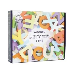 Wooden Alphabet Set & Bag -Kids Toys Store PL143 letters bag packaging 1
