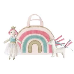 Rainbow Play Purse & Doll Set