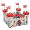 Wooden Castle With Ramparts & Portculis -Kids Toys Store TV256 My First Castle Red Wooden Toy Stickers