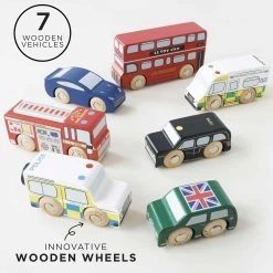 London Toy Car Set -Kids Toys Store TV267 london car seven piece set assorted vehicles