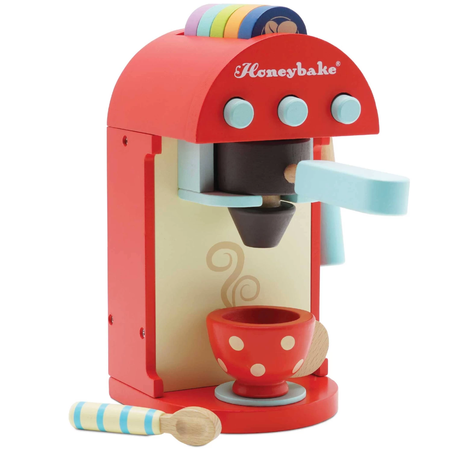 Wooden Toy Coffee Machine & Pods 3 Wooden Toy Coffee Machine & Pods