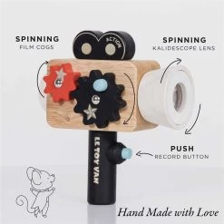 Vintage Style Film Camera 13 Vintage Style Film Camera -Kids Toys Store TV334 film camera spinning cogs roating kalidescope push record button