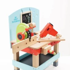 Wooden Tool Bench -Kids Toys Store TV448 rotating mitre saw and push down pillar drill tool bench