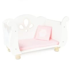 Dolls Wooden Cot -Kids Toys Store TV600 Sleigh Baby Cot Doll Play Set Bed