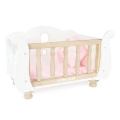 Dolls Wooden Cot -Kids Toys Store TV600 sleigh baby cot wooden bed