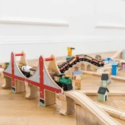 Royal Express Train Set -Kids Toys Store TV700 royal express green train crossing suspension bridge