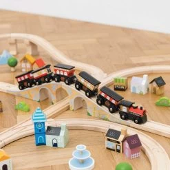 Royal Express Train Set -Kids Toys Store TV700 royal express red train crossing bridge