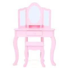 Kids Toys Store -Kids Toys Store alessandrakidscornervanitytable stool pink 3