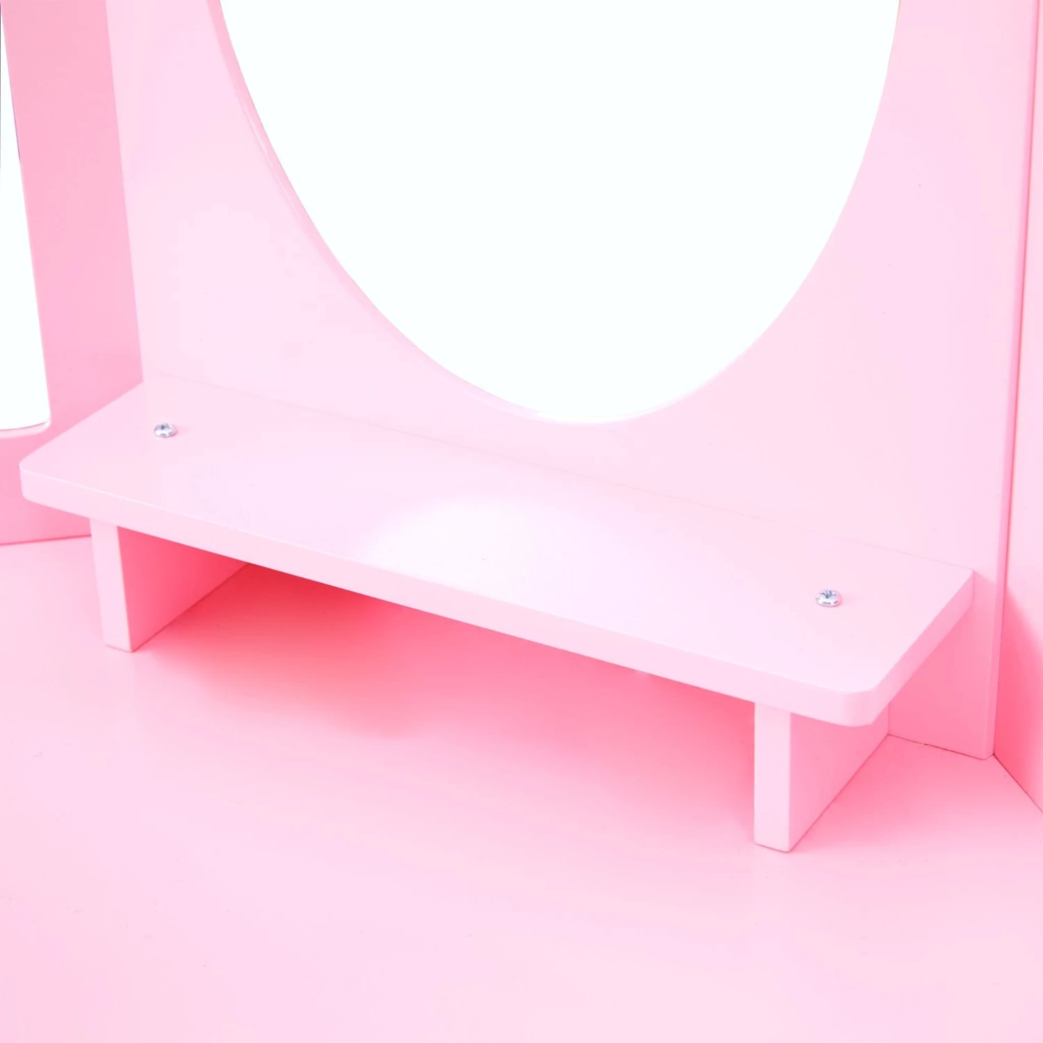 Alessandra Kids Corner Vanity Table & Stool | Pink 5 Alessandra Kids Corner Vanity Table & Stool | Pink - Image 3