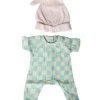 Check Jumpsuit And Beanie | Seafoam -Kids Toys Store checkjumpsuitandbeanie seafoam 10