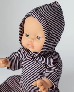 Dollie Bonnet & Jumpsuit | Striped -Kids Toys Store dolliebonnet jumpsuit striped 6
