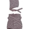 Dollie Bonnet & Romper Bundle | Striped -Kids Toys Store dolliebonnet romperbundle striped 2