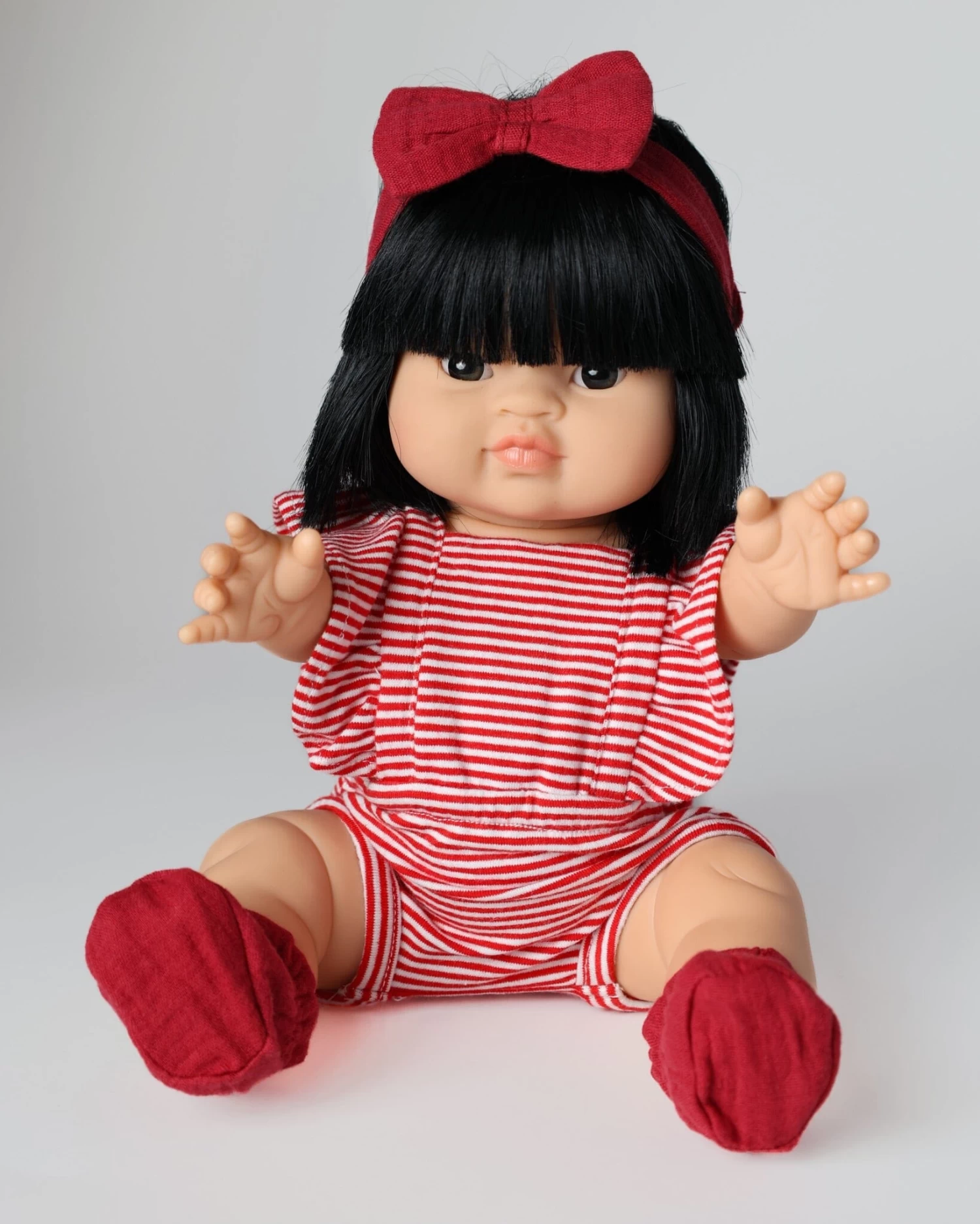 Dollie Headband, Romper & Booties Bundle | Winterberry 4 Dollie Headband, Romper & Booties Bundle | Winterberry - Image 2