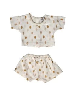 Dollie Crew Neck Top & Shorts Set - Eggcellent