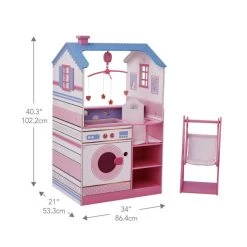 Olivia's Little World - Olivia's Classic Doll Changing Station Dollhouse - White / Gold 16 Olivia's Little World - Olivia's Classic Doll Changing Station Dollhouse - White / Gold -Kids Toys Store g1zm7y7vph7bhkxbaomw