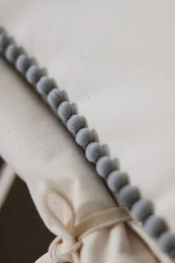 Grey Pompoms Teepee Tent With Pompoms -Kids Toys Store grey pompoms teepee tent with pompoms 983411