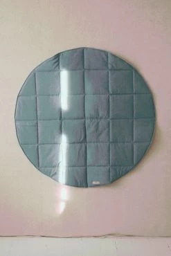 Jeans Teepee With Pompoms And Round Mat Set -Kids Toys Store jeans teepee with pompoms and mat set 496319