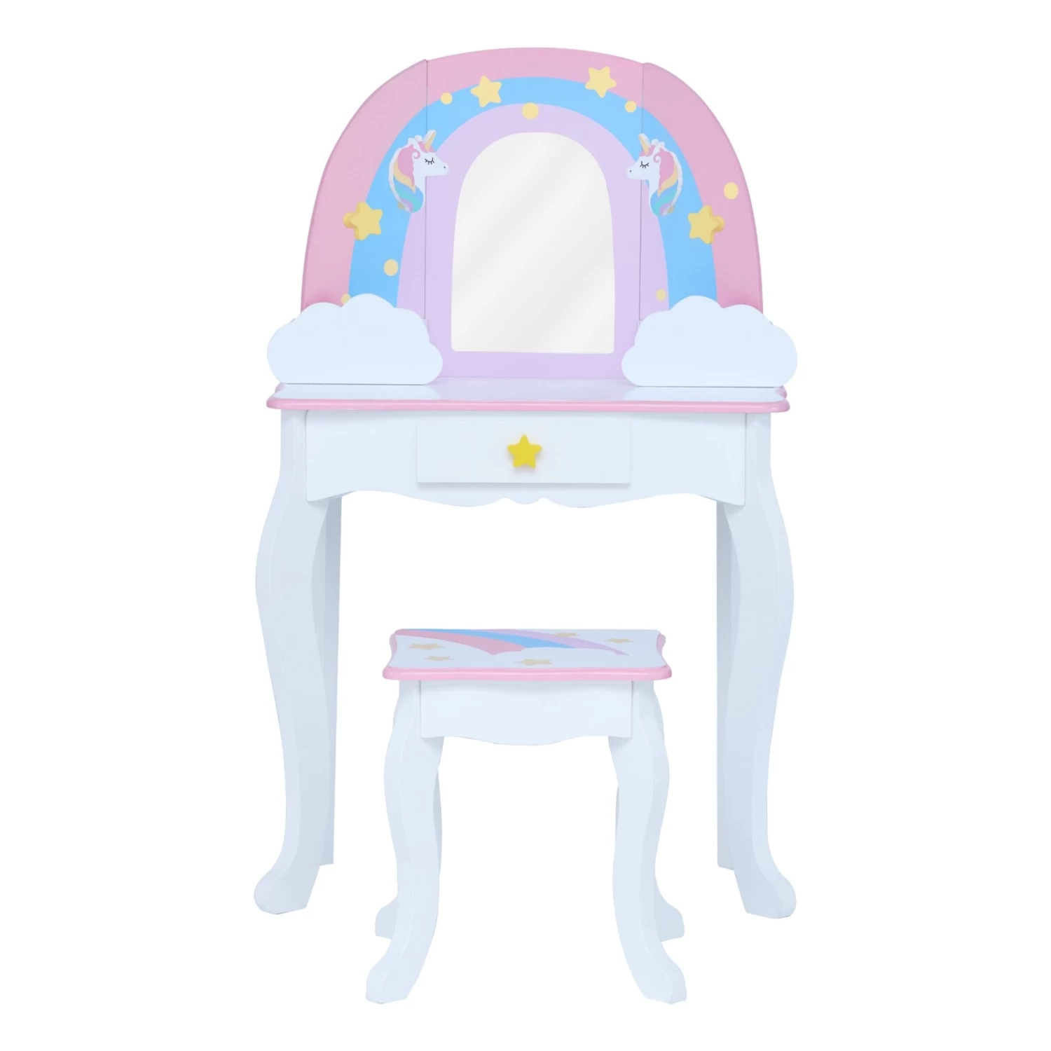 Little Dreamer Kids Vanity Table & Stool | White/Pink 7 Little Dreamer Kids Vanity Table & Stool | White/Pink - Image 5