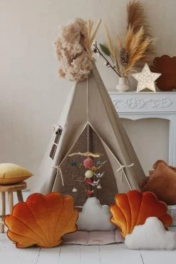 Natural Linen Teepee Tent