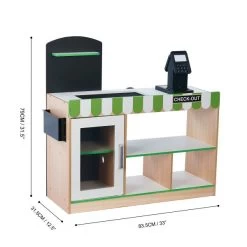 Cashier Austin Play Market Stand - Green / Wood 20 Cashier Austin Play Market Stand - Green / Wood -Kids Toys Store ng4db1v7x4mfakk8bjho