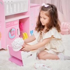 Olivia's Little World Amanda 6-in-1 Doll Nursery Station | Pink -Kids Toys Store olivia slittleworldamanda6 in 1dollnurserystation pink 1