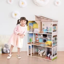 Olivia's Little World By Teamson Kids - Dreamland Mediterranean Doll House - Muti-color
