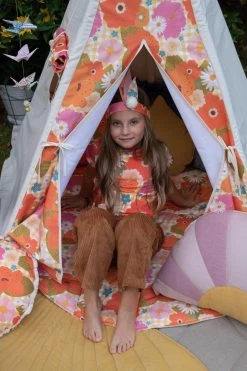 Picnic With Flowers Round Cotton Mat -Kids Toys Store picnic with the flowers round cotton mat 481979