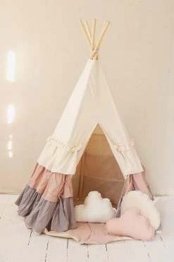 Powder Frills Teepee Tent With Frills -Kids Toys Store powder frills teepee tent with frills 425116