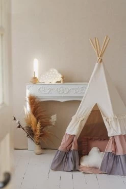Powder Frills Teepee Tent With Frills -Kids Toys Store powder frills teepee tent with frills 840886