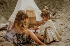 Powder Frills Teepee Tent With Frills And Powder Pink Shell Mat Set -Kids Toys Store powder frills teepee with frills and powder pink shell mat set 273668